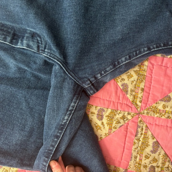 Vintage 80s Lee Overdyed Blue Highwaisted Mom Jeans 32” Waist - Picture 7 of 9